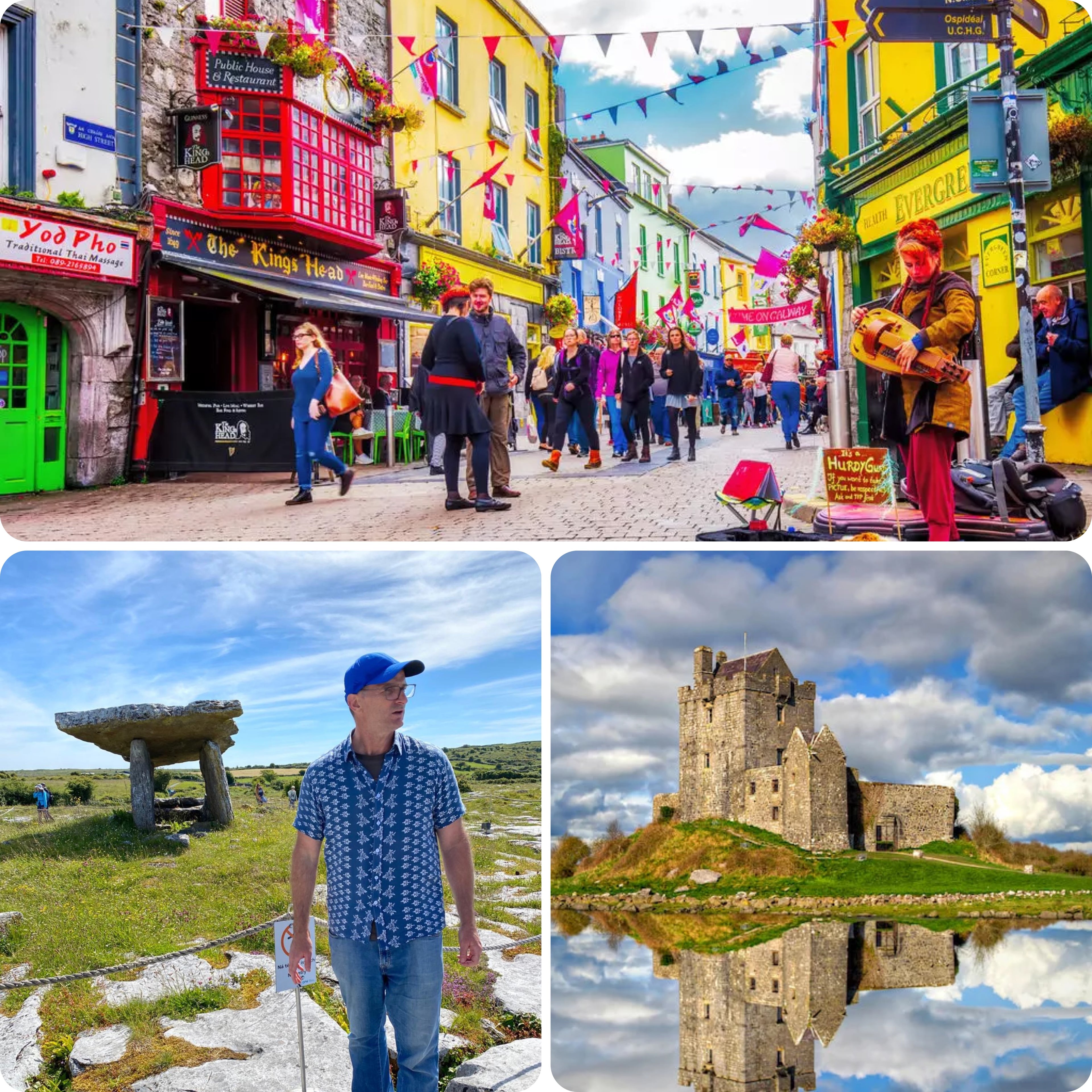 Burren, Dunguaire Castle and Galway City tour